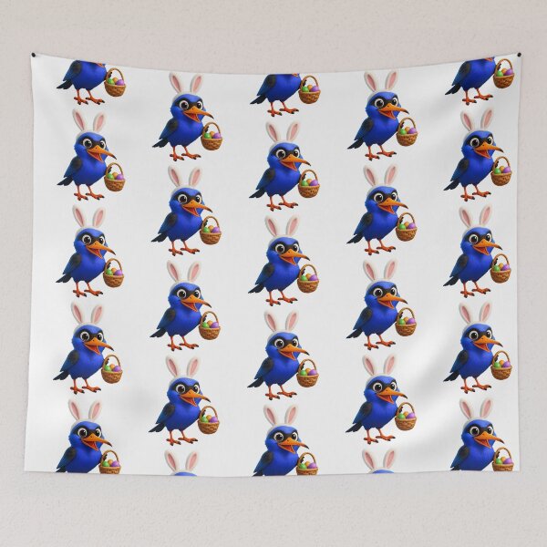 Item preview, Easter Red-Legged Honeycreeper designed and sold by Sillytoe.