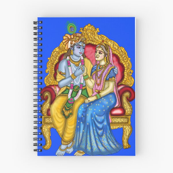 Item preview, Radha Krishna Artwork | Divine Love Spiritual Digital Illustration designed and sold by Harshit_Digital_Arts.