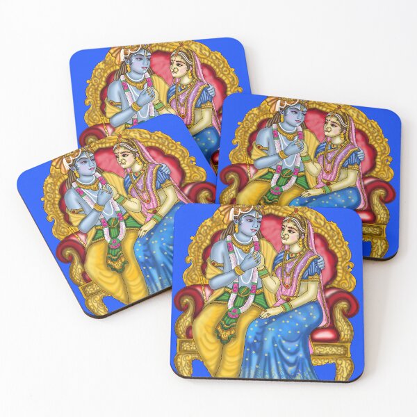 Item preview, Radha Krishna Artwork | Divine Love Spiritual Digital Illustration designed and sold by Harshit_Digital_Arts.
