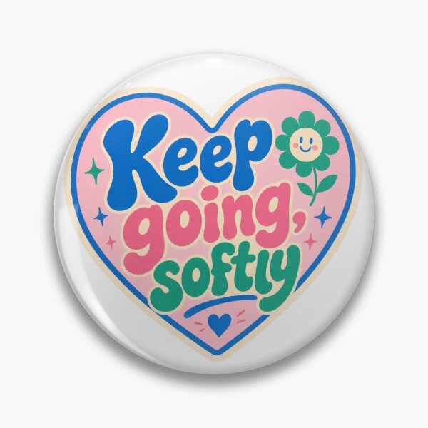 Item preview, Keep Going Softly Cute Wellness Sticker designed and sold by MinsonC.