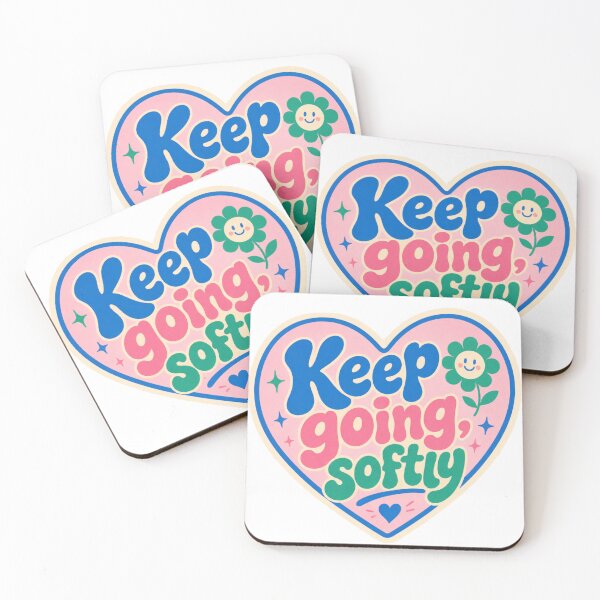 Item preview, Keep Going Softly Cute Wellness Sticker designed and sold by MinsonC.