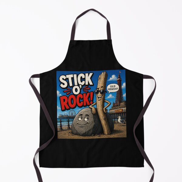 Item preview, Stick O Rock Funny British Seaside Pun Design designed and sold by Hornace88studio .