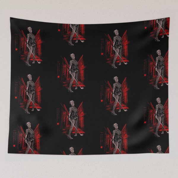Item preview, Red Corridor Nurse - Dark Survival Horror Art designed and sold by trentnin.