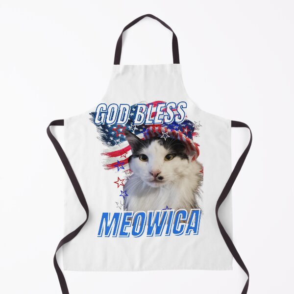 Item preview, God Bless Meowica Fourth of July Cat American Flag designed and sold by PawliticalDesigns .