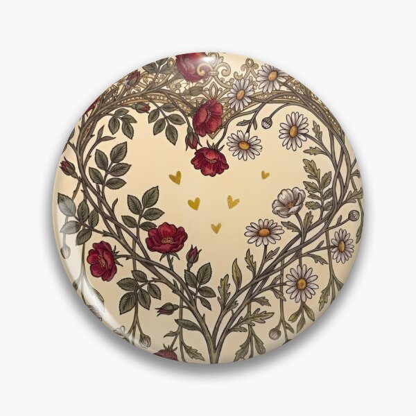 Item preview, Made of Tenderness Heart Red White Flowers Monarch Butterfly designed and sold by Good Vibes .
