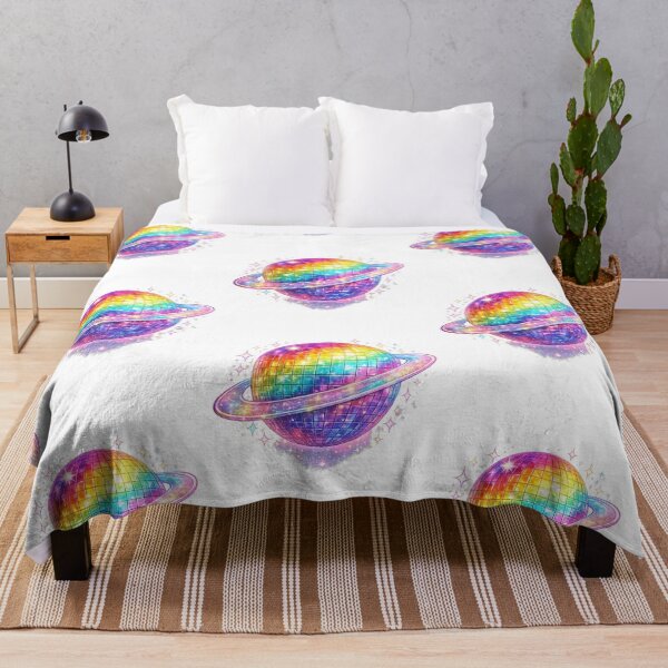 Item preview, Rainbow Disco Planet Pride Design | LGBTQ Cosmic Galaxy Art | Colourful Space Pride Gift designed and sold by ArtByTripti.