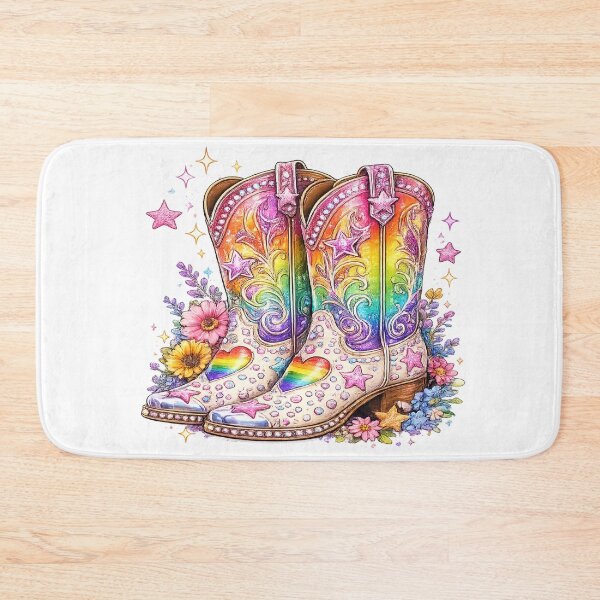 Item preview, Rainbow Cowboy Boots Pride Design | LGBTQ Western Cowgirl Gift | Queer Country Pride Outfit designed and sold by ArtByTripti.