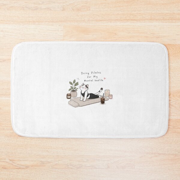 Item preview, Doing Pilates for My Mental Health Cat  designed and sold by MinsonC.