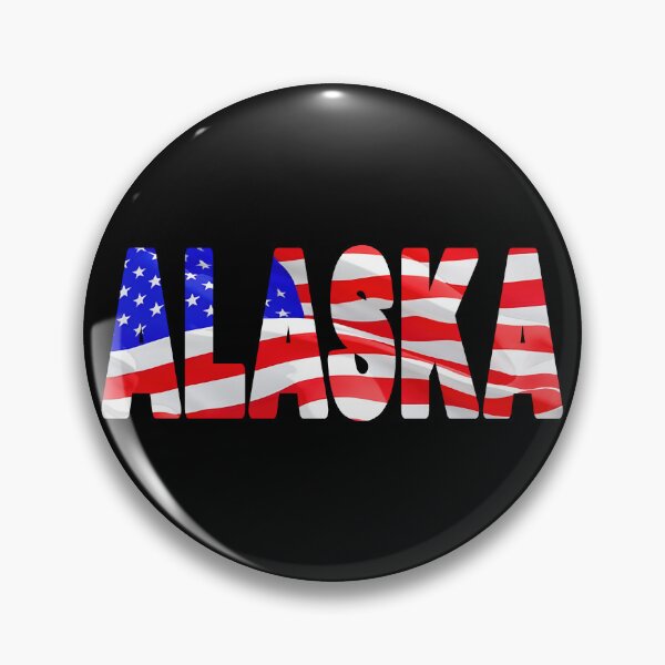 Item preview, ALASKA - United States of America Red White and Blue Sticker Tee Shirt designed and sold by Adam Gormley.