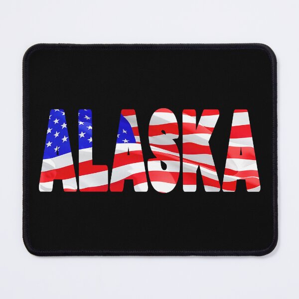 Item preview, ALASKA - United States of America Red White and Blue Sticker Tee Shirt designed and sold by Adam Gormley.