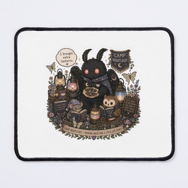 Item preview, Mothman the Camp Nightlight designed and sold by Candlelit Catastrophes.