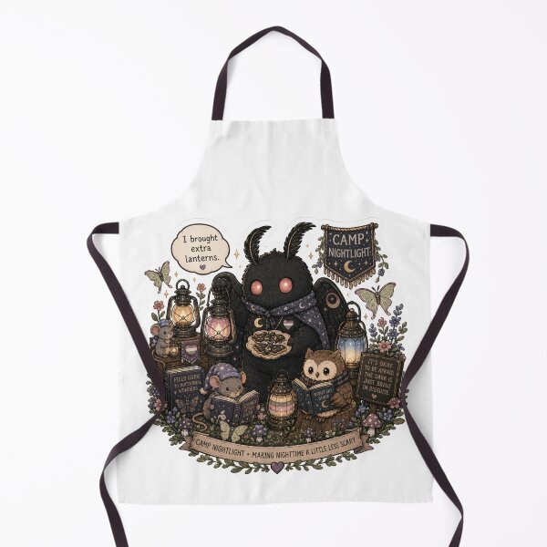 Item preview, Mothman the Camp Nightlight designed and sold by Candlelit Catastrophes.