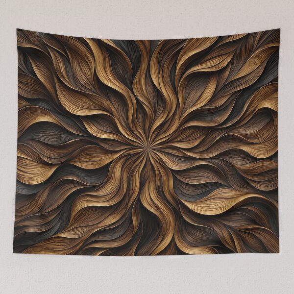 Item preview, Golden Walnut Flow Abstract designed and sold by Bellassi.