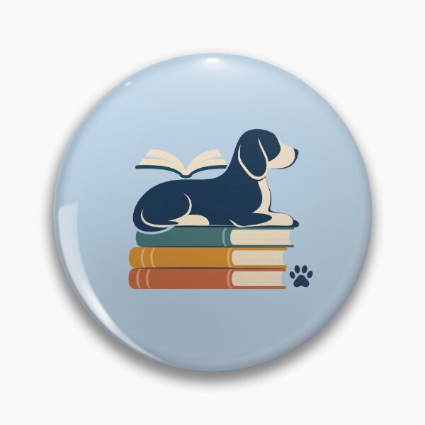 Item preview, Dog Book Stack Book Lover designed and sold by Corvoria.