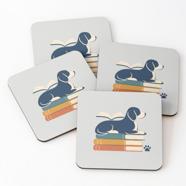 Item preview, Dog Book Stack Book Lover designed and sold by Corvoria.