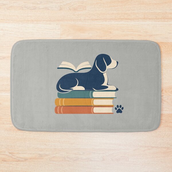 Item preview, Dog Book Stack Book Lover designed and sold by Corvoria.