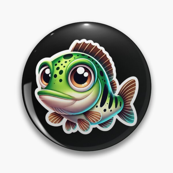 Item preview, Adorable Spotted Bass Fish designed and sold by Sillytoe.