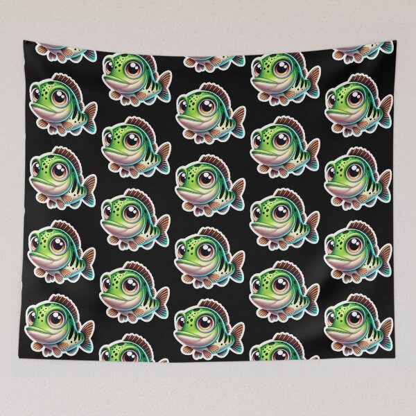 Item preview, Adorable Spotted Bass Fish designed and sold by Sillytoe.
