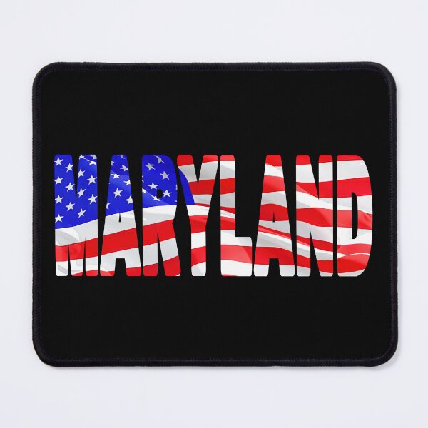 Item preview, MARYLAND - United States of America Red White and Blue Sticker Tee Shirt designed and sold by Adam Gormley.