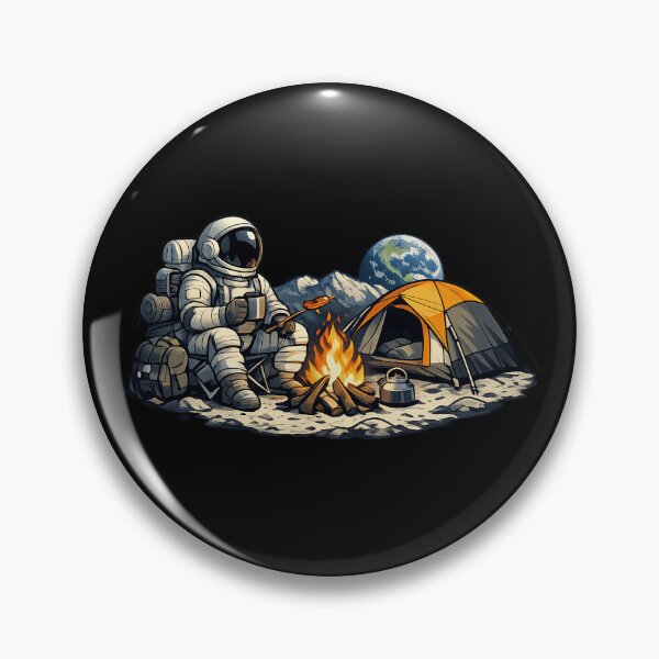 Item preview, Astronaut Camping on the Moon designed and sold by builtforyou.