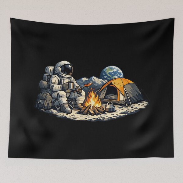 Item preview, Astronaut Camping on the Moon designed and sold by builtforyou.