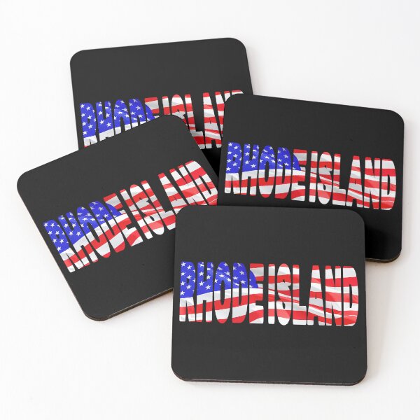 Item preview, RHODE ISLAND - United States of America Red White and Blue Sticker Tee Shirt designed and sold by Adam Gormley.