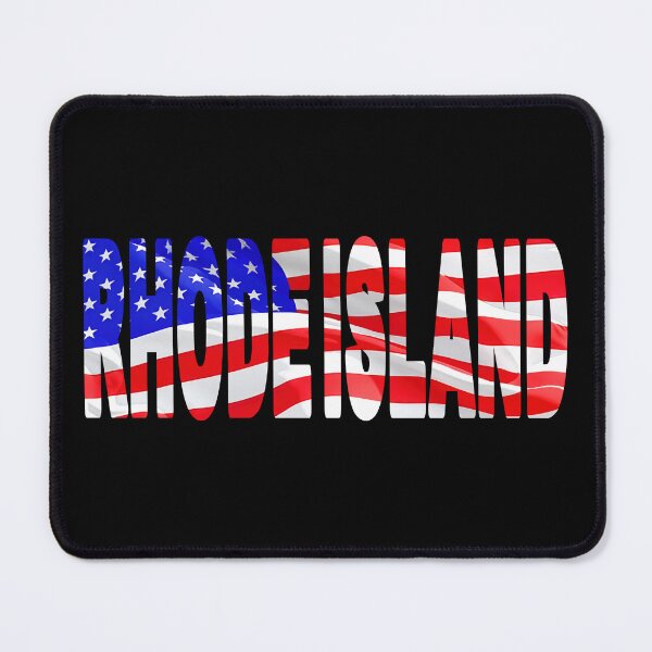 Item preview, RHODE ISLAND - United States of America Red White and Blue Sticker Tee Shirt designed and sold by Adam Gormley.