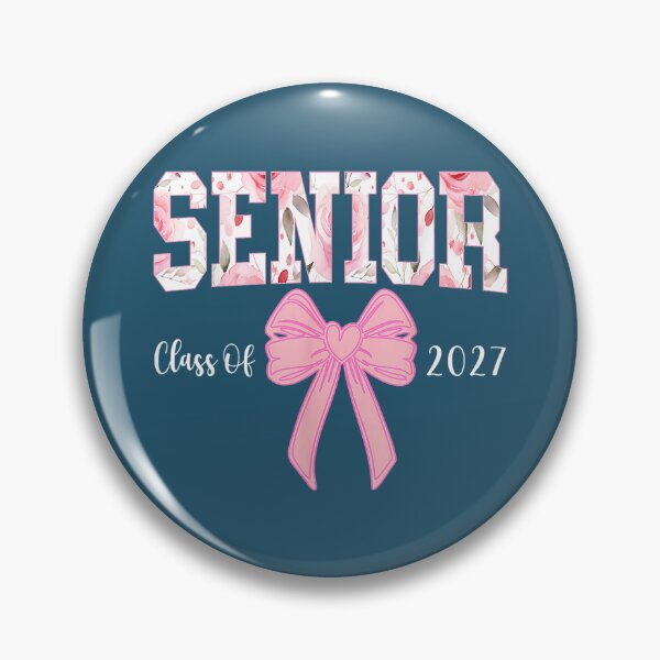 Item preview, Senior 2027 Floral Pink Bow Back to School Class of 2027 designed and sold by MichelLoveHaris.