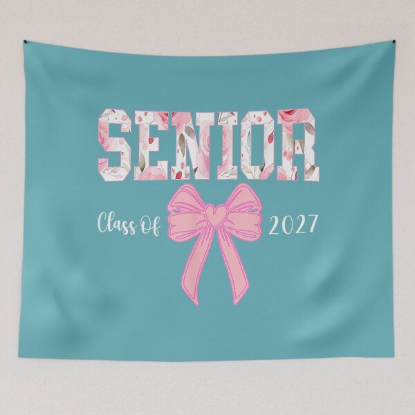 Item preview, Senior 2027 Floral Pink Bow Back to School Class of 2027 designed and sold by MichelLoveHaris.