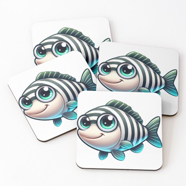 Item preview, Adorable Striped Bass Fish designed and sold by Sillytoe.