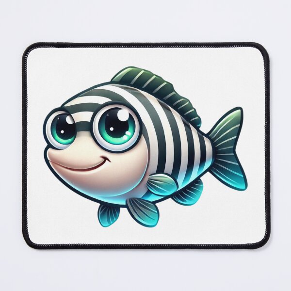 Item preview, Adorable Striped Bass Fish designed and sold by Sillytoe.