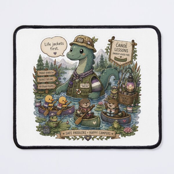 Item preview, Nessie's Canoe Lessons designed and sold by Candlelit Catastrophes.