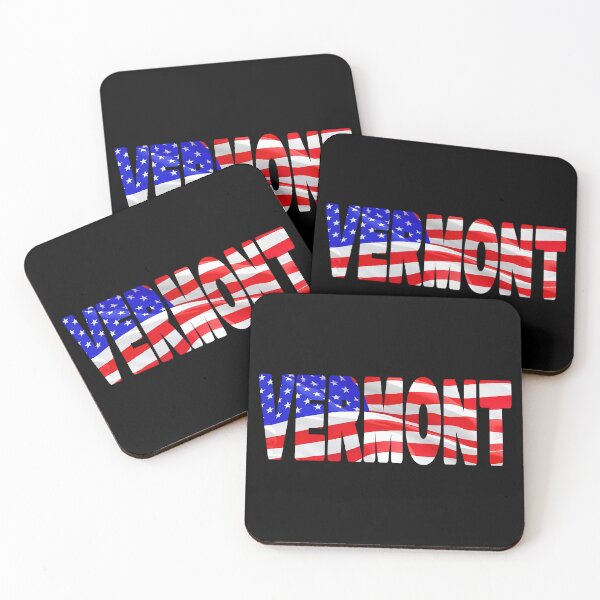 Item preview, VERMONT - United States of America Red White and Blue Sticker Tee Shirt designed and sold by Adam Gormley.
