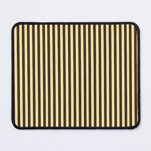 Item preview, Espresso and Butter Yellow Stripes | Retro Kitchen Stripe Pattern | Minimalist Dark Brown and Creamy Yellow Lines | Cozy Coffee and Butter Stripe Aesthetic | Warm Academia Vertical Stripe Design designed and sold by VivaFy.