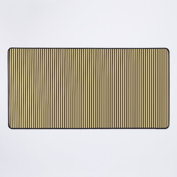 Item preview, Espresso and Butter Yellow Stripes | Retro Kitchen Stripe Pattern | Minimalist Dark Brown and Creamy Yellow Lines | Cozy Coffee and Butter Stripe Aesthetic | Warm Academia Vertical Stripe Design designed and sold by VivaFy.