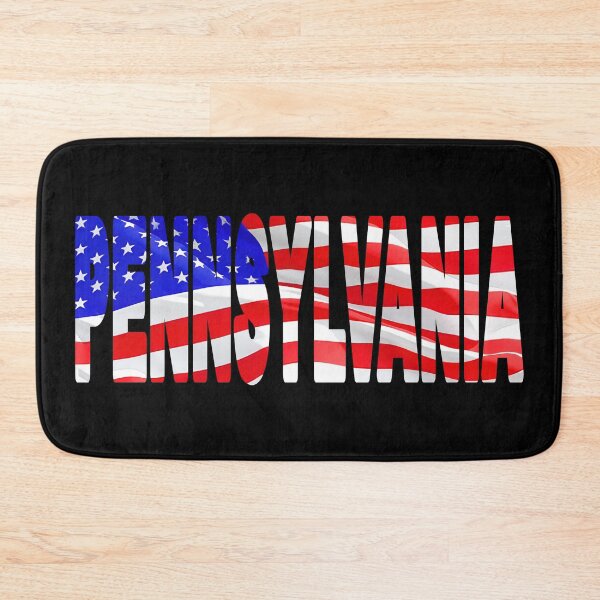 Item preview, PENNSYLVANIA - United States of America Red White and Blue Sticker Tee Shirt designed and sold by Adam Gormley.