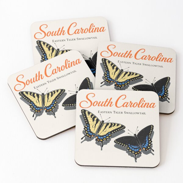 Item preview, South Carolina Eastern Tiger Swallowtail Butterfly Poster designed and sold by The-Drip-Studio.