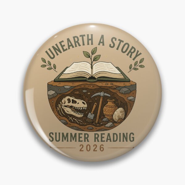 Item preview, Unearth A Story Paleontology Summer Reading designed and sold by bosamji.
