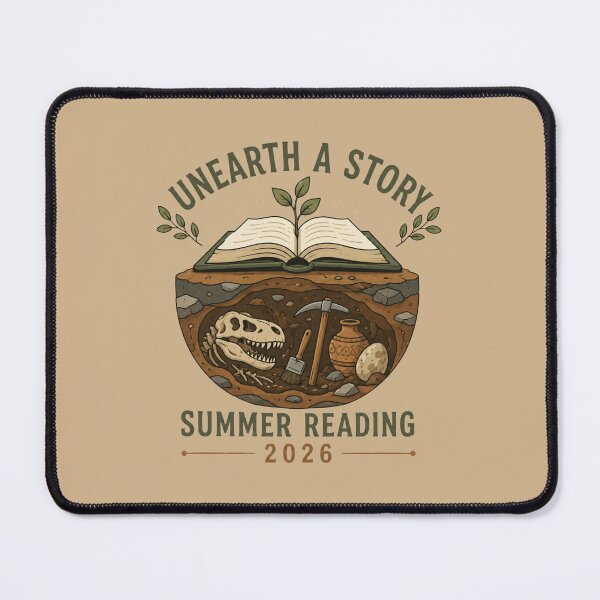 Item preview, Unearth A Story Paleontology Summer Reading designed and sold by bosamji.