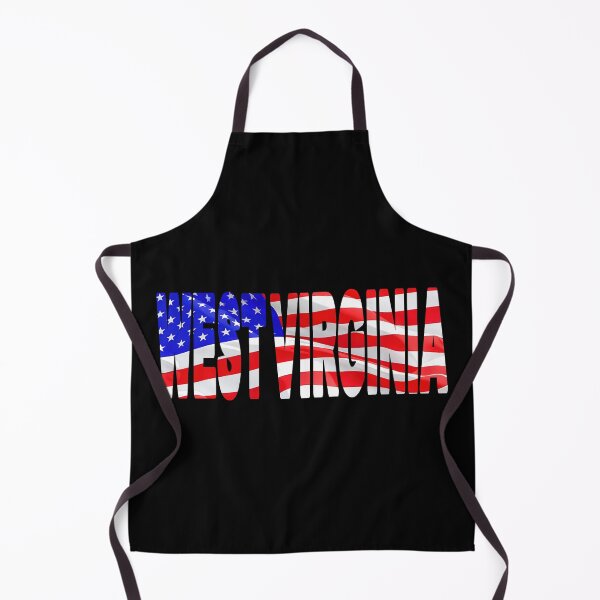 Item preview, WEST VIRGINIA - United States of America Red White and Blue Sticker Tee Shirt designed and sold by Adam Gormley.