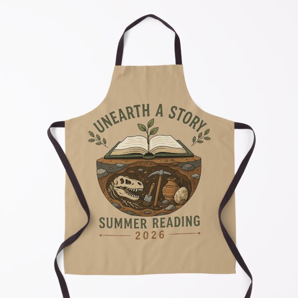 Item preview, Unearth A Story Paleontology Summer Reading designed and sold by bosamji.