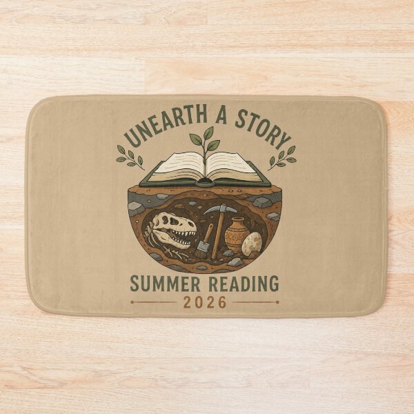 Item preview, Unearth A Story Paleontology Summer Reading designed and sold by bosamji.