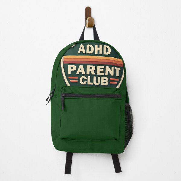 Item preview, ADHD Parent Club Running on Love & Chaos Retro Neurodivergent Parenting Design designed and sold by CollectionsJEm.