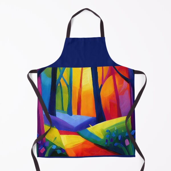 Item preview, Bluebell Forest Reverie - Whimsical Woodland Colors Beneath Tall Trees and Vibrant Light designed and sold by OlfactoART Studio.