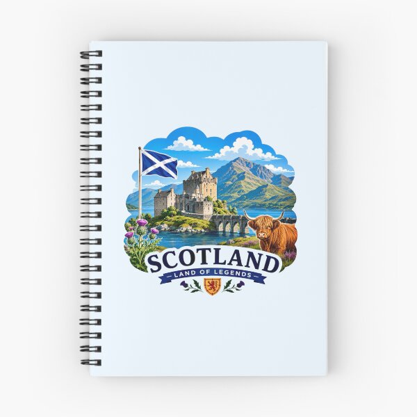 Item preview, Scotland Highlands Castle & Highland Cow designed and sold by Myra365Art.