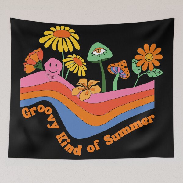 Item preview, "Groovy Kind Of Summer" Retro 1960's Hippie Design designed and sold by DEC02.