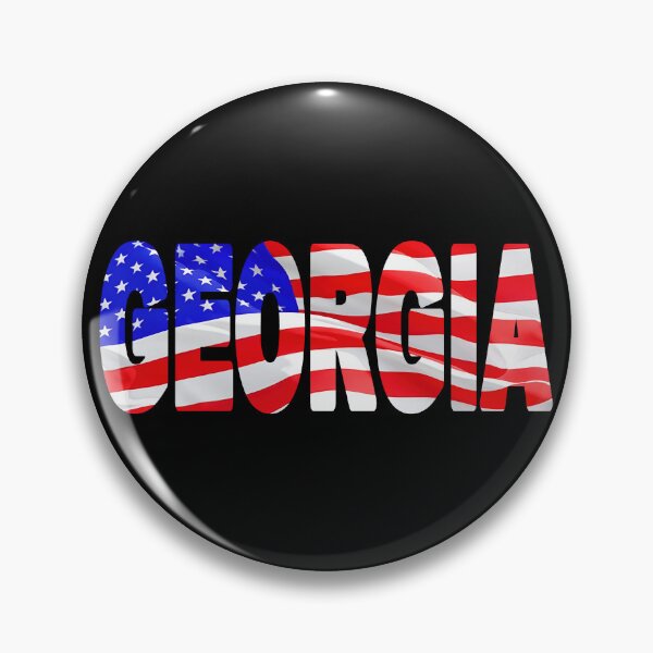 Item preview, GEORGIA - United States of America Red White and Blue Sticker Tee Shirt designed and sold by Adam Gormley.