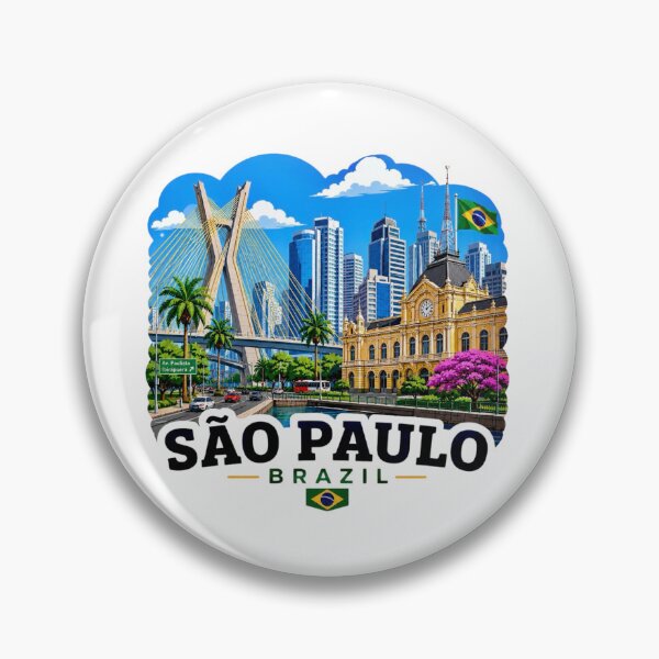 Item preview, São Paulo, Brazil Skyline designed and sold by Myra365Art.