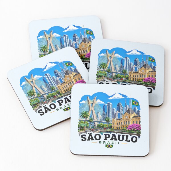 Item preview, São Paulo, Brazil Skyline designed and sold by Myra365Art.