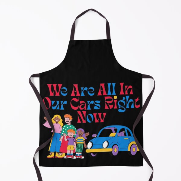 Item preview, We Are All In Our Cars Right Now — Retro Groovy Typography Family Car Illustration | Funny Road Trip Quote Design designed and sold by Yasmine Mohammed.